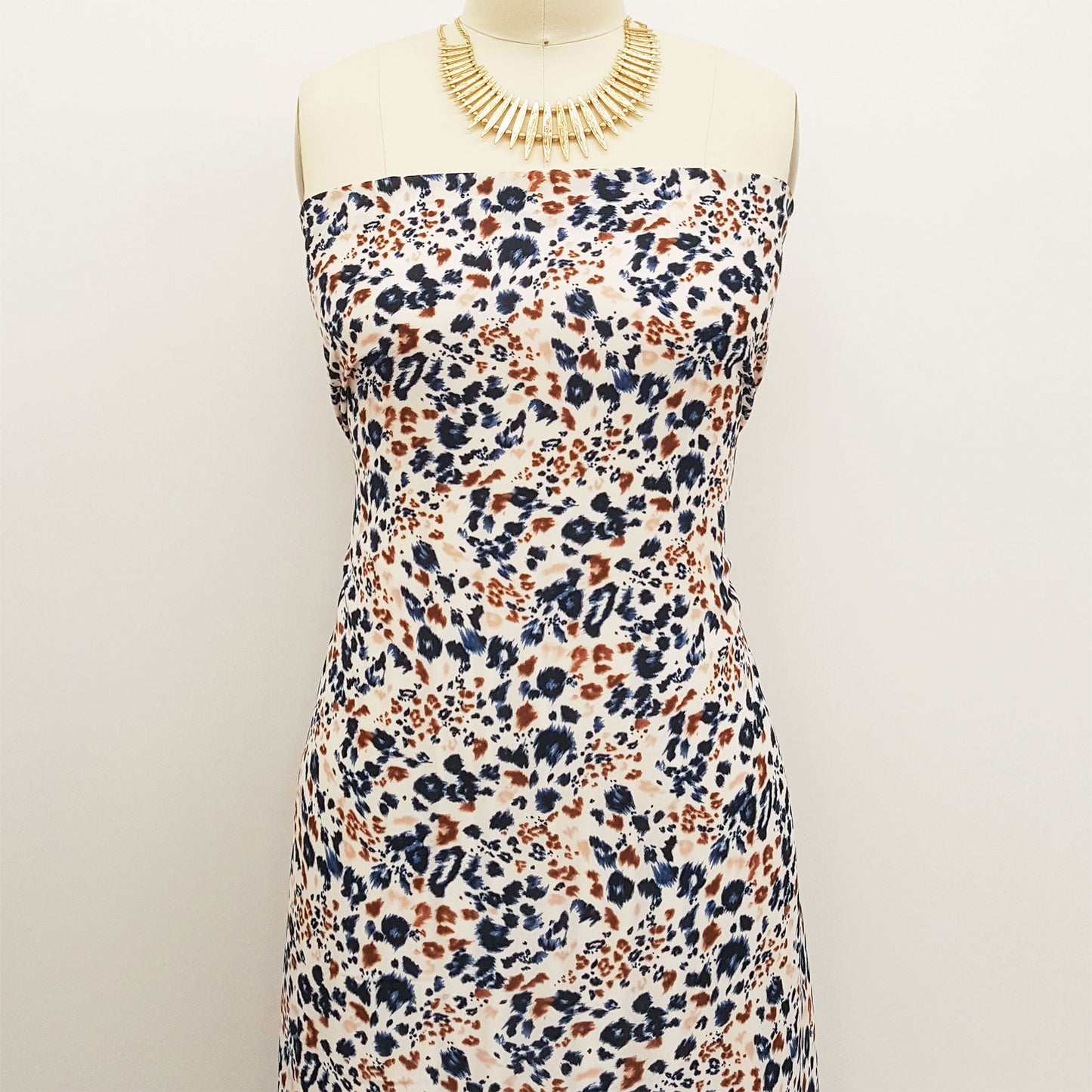 P-841-504-ECRU-DENIM - PRINTED WOOL DOBBY 100% POLYESTER