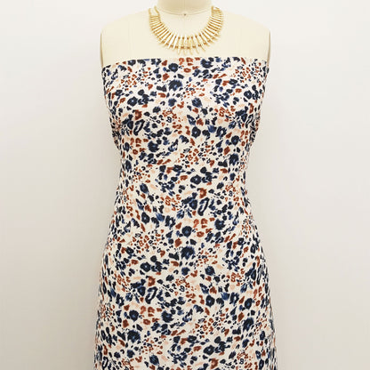 P-841-504-ECRU-DENIM - PRINTED WOOL DOBBY 100% POLYESTER