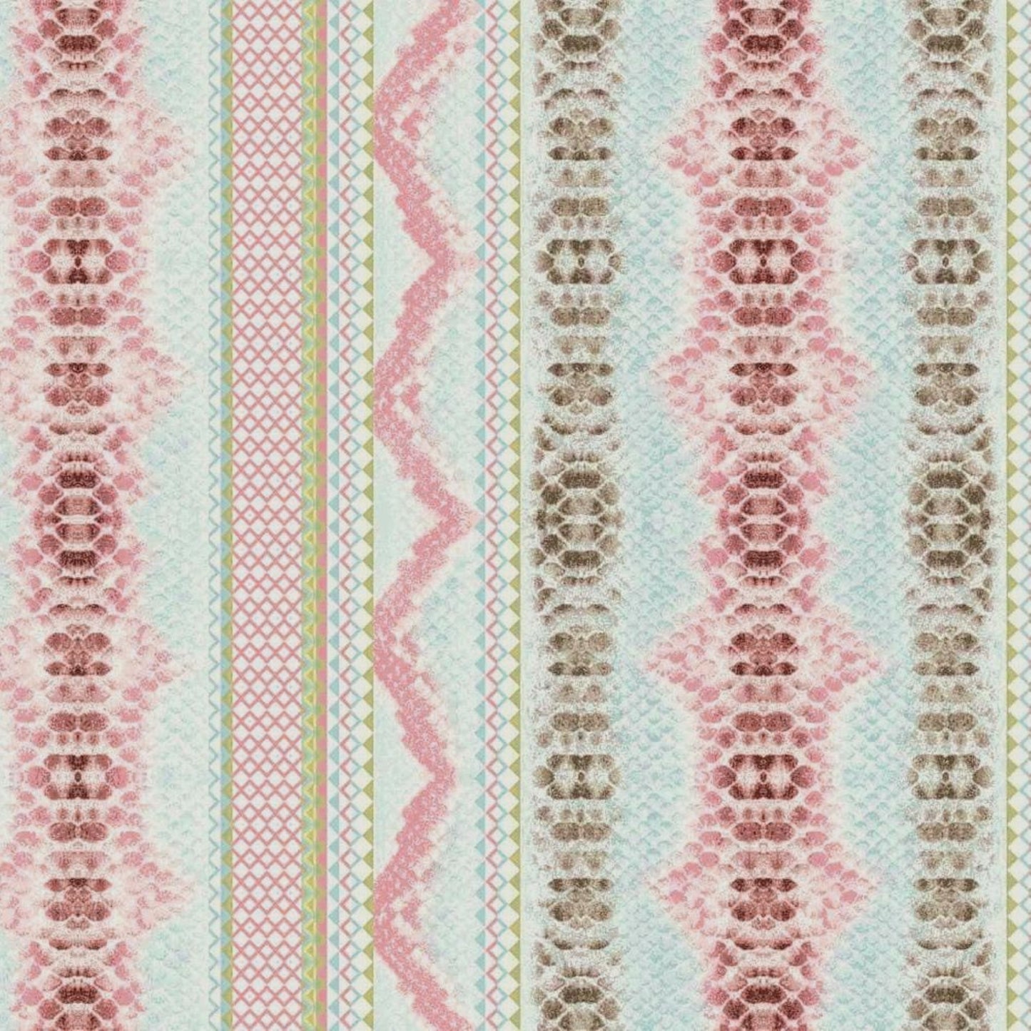 P-848-586-AQUA-PINK - PRINTED CREPE CHIFFON 97% POLY 3% SPANDEX