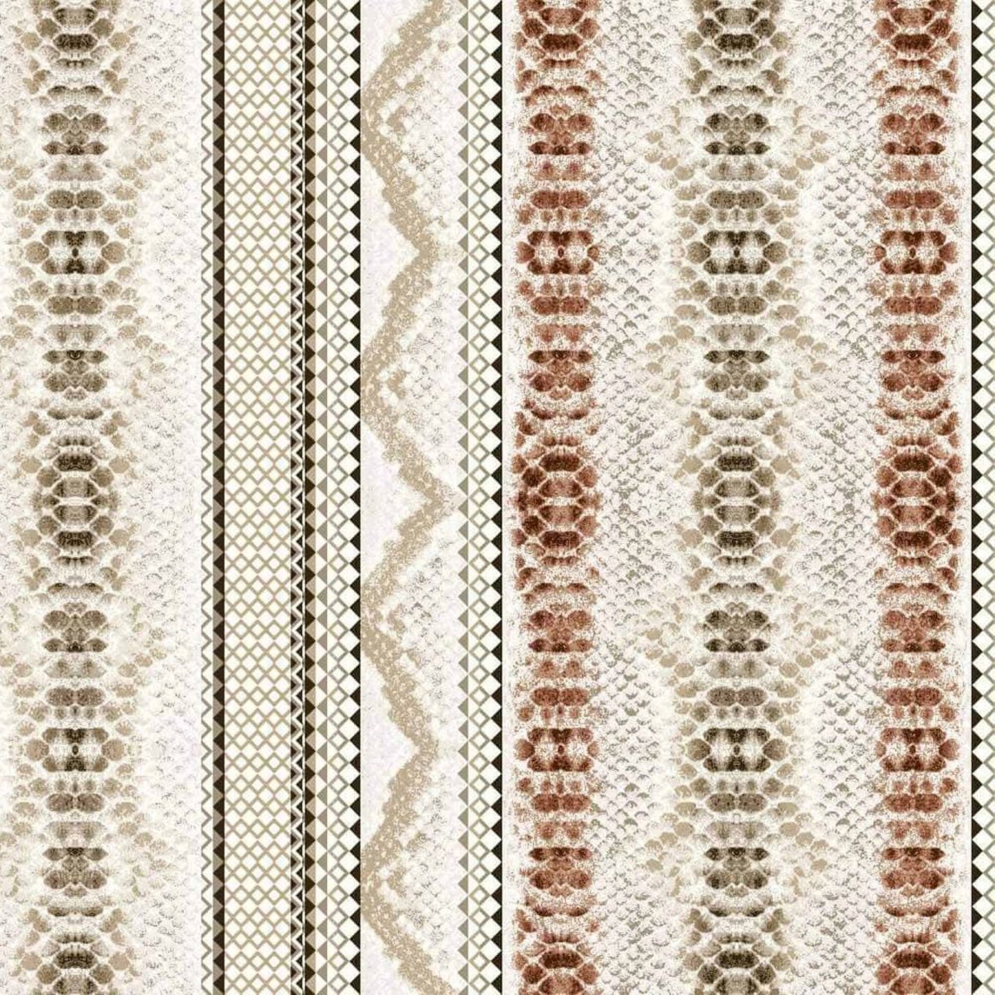 P-848-586-TAN-NEUTRAL - PRINTED CREPE CHIFFON 97% POLY 3% SPANDEX
