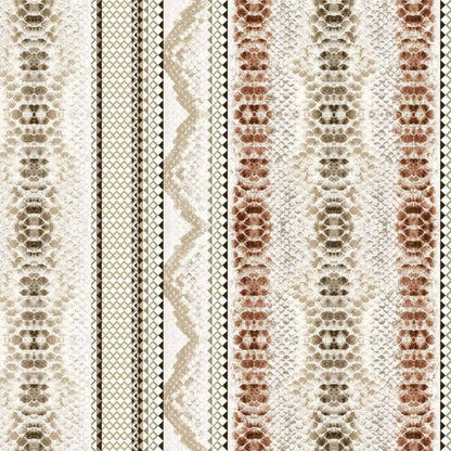 P-848-586-TAN-NEUTRAL - PRINTED CREPE CHIFFON 97% POLY 3% SPANDEX