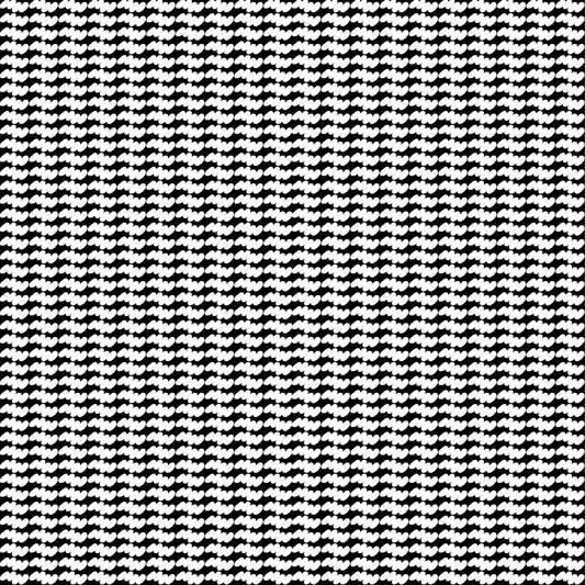 P-878-504-BLACK-OFFWHITE - PRINTED WOOL DOBBY 100% POLYESTER