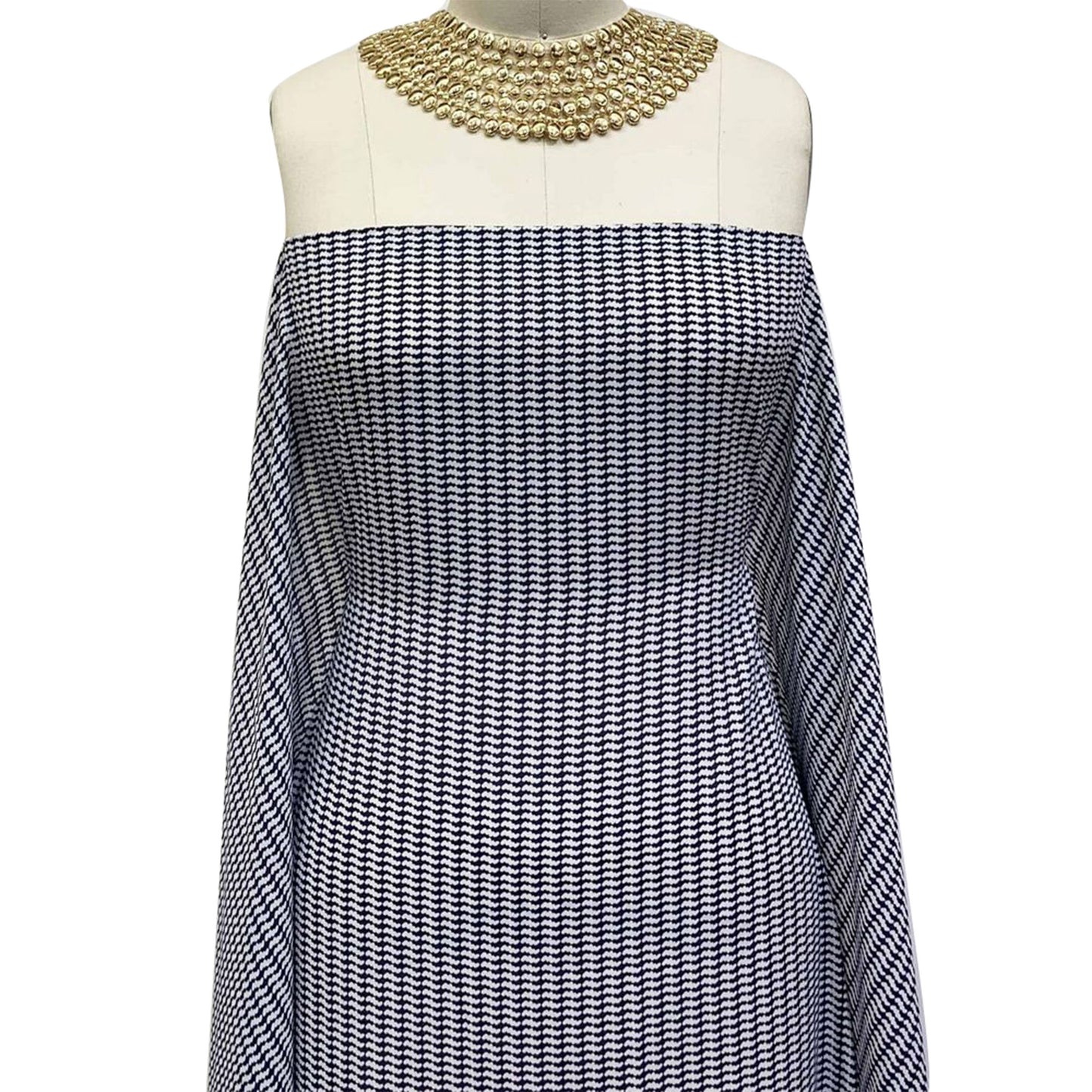 P-878-504-INDIGO-PURPLE-OFF-WHITE - PRINTED WOOL DOBBY 100% POLYESTER