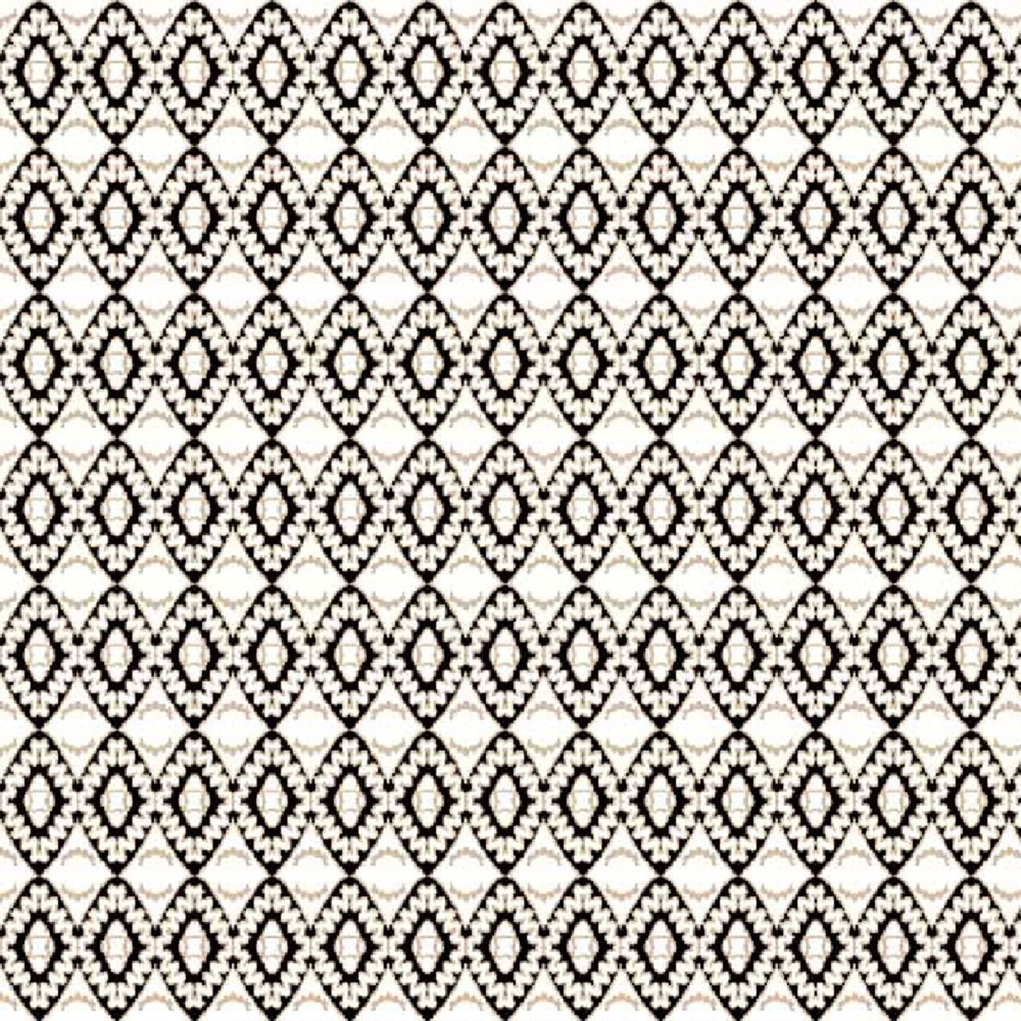 P-885-504-TAN-BLACK - PRINTED WOOL DOBBY 100% POLYESTER