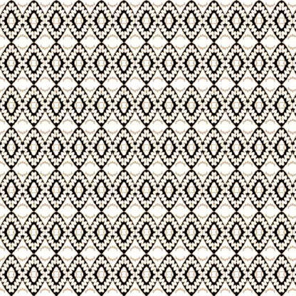 P-885-504-TAN-BLACK - PRINTED WOOL DOBBY 100% POLYESTER