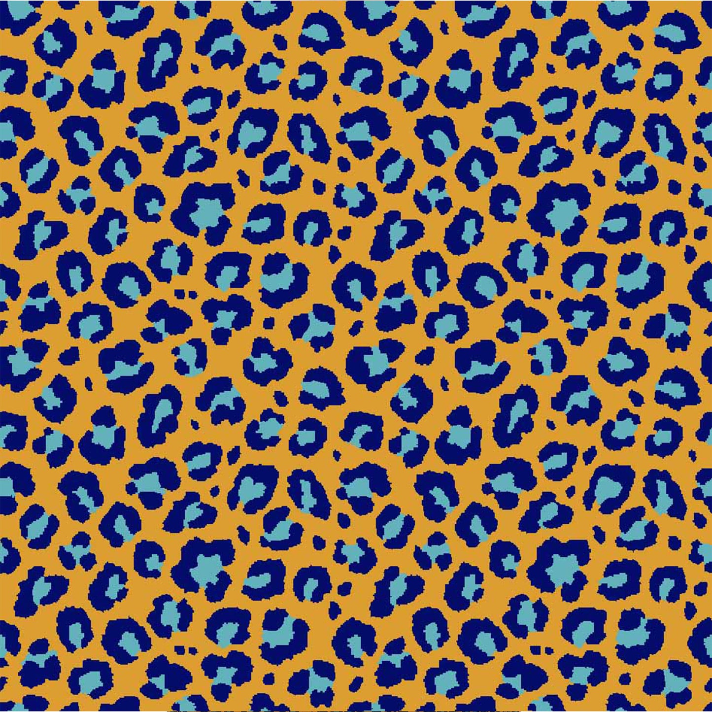 P-901-668-MARIGOLD-TURQUOISE - PRINTED DTY 92% POLY 8% SPANDEX DTY DOUBLE SIDED BRUSH