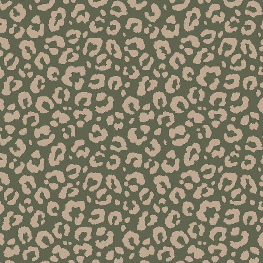 P-902-586-OLIVE-TAUPE - PRINTED CREPE CHIFFON 97% POLY 3% SPANDEX