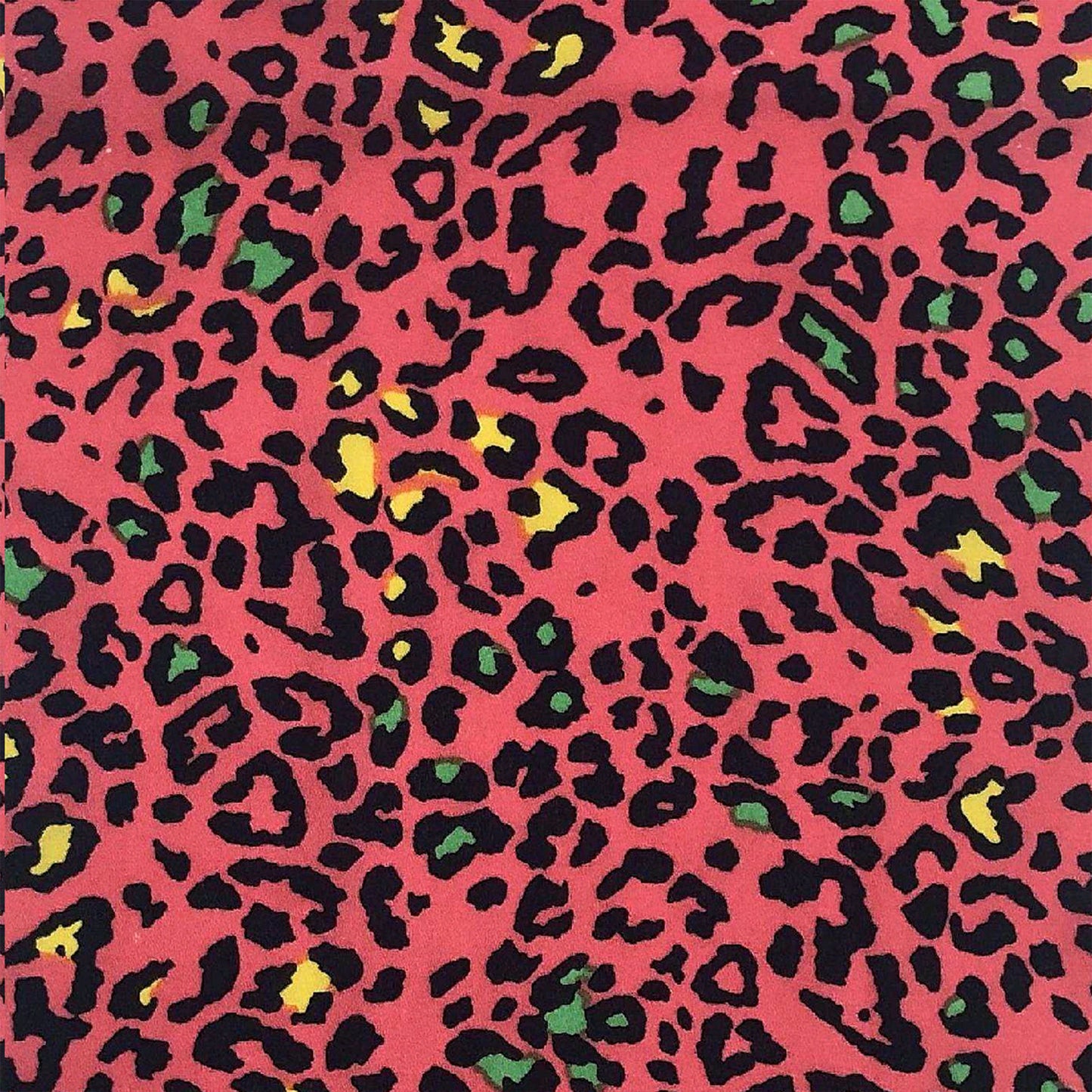 P-912-504-GUAVA-NEON-LEMON - PRINTED WOOL DOBBY 100% POLYESTER