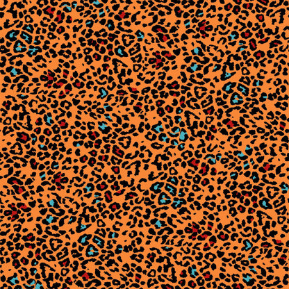 P-912-504-NEON-ORANGE-JADE - PRINTED WOOL DOBBY 100% POLYESTER