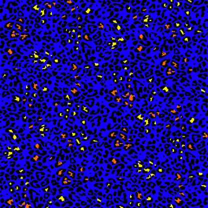 P-912-504-ROYAL-NEON-ORANGE - PRINTED WOOL DOBBY 100% POLYESTER