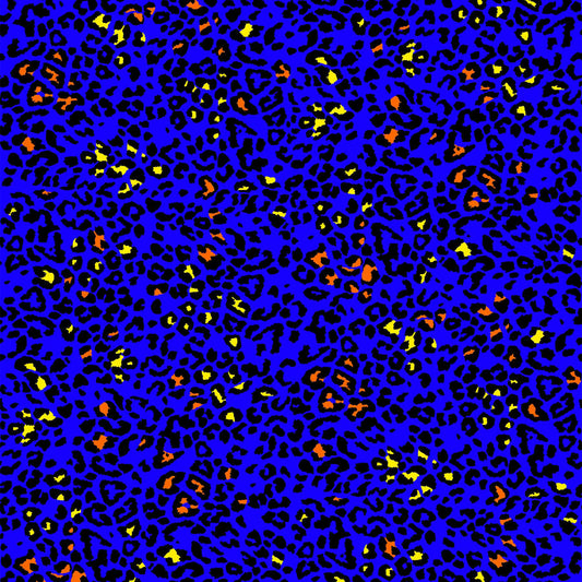 P-912-504-ROYAL-NEON-ORANGE - PRINTED WOOL DOBBY 100% POLYESTER