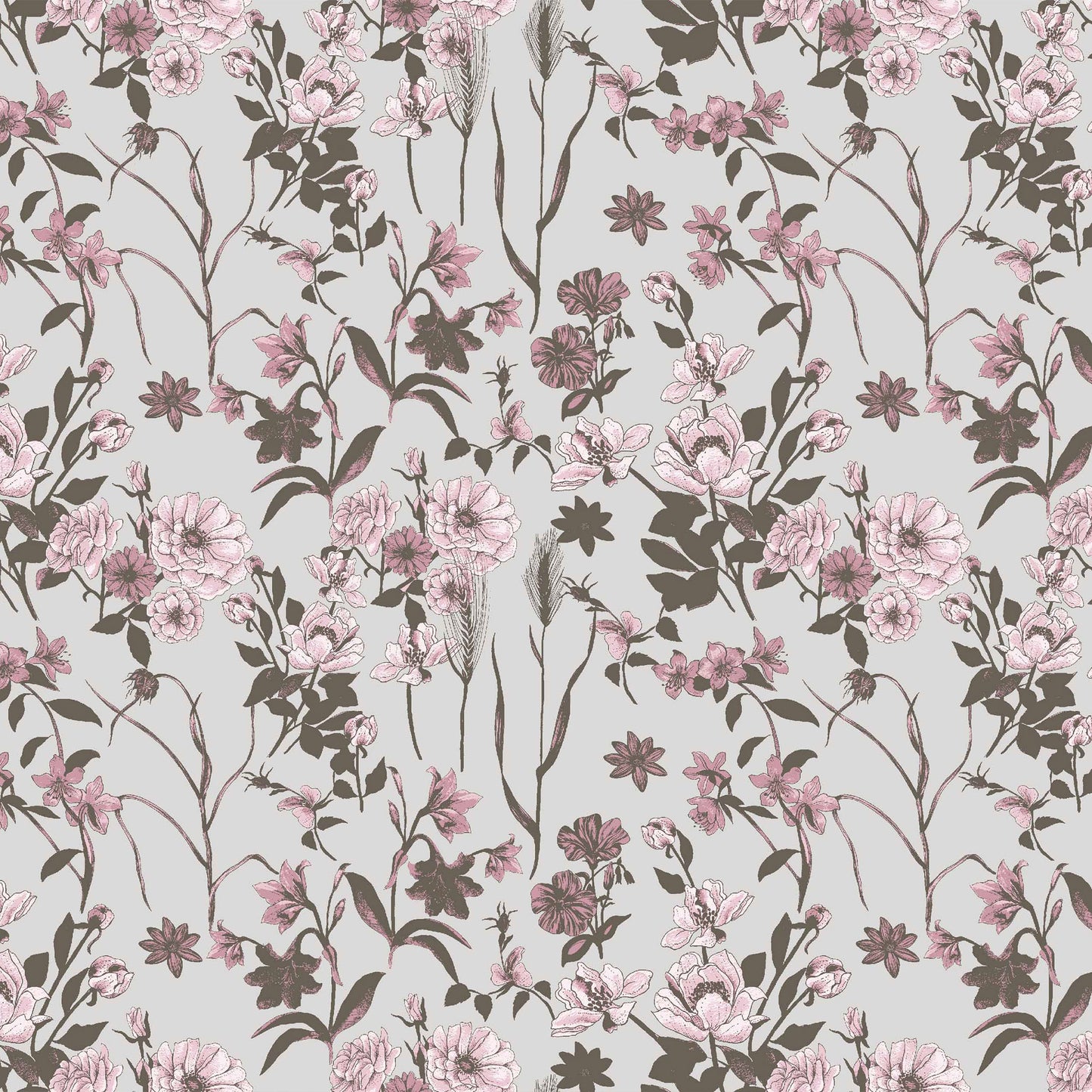 P-93-502-SILVER-MAUVE - PRINTED 100% POLY CHELSEA CHIFFON