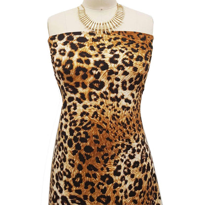 P-953-668-GOLDEN-BROWN-BLACK - PRINTED DTY 92% POLY 8% SPANDEX DTY DOUBLE SIDED BRUSH