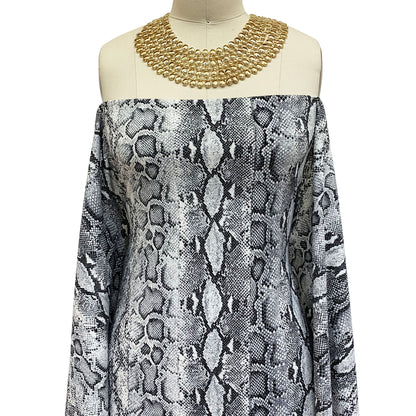 P-954-702-OFF-WHITE-GREY -  PRINTED SCUBA CREPE 97% POLY 3% SPANDEX