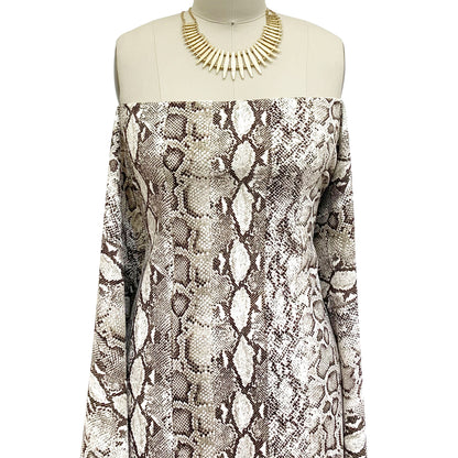 P-954-702-OFF-WHITE-NEUTRAL -  PRINTED SCUBA CREPE 97% POLY 3% SPANDEX