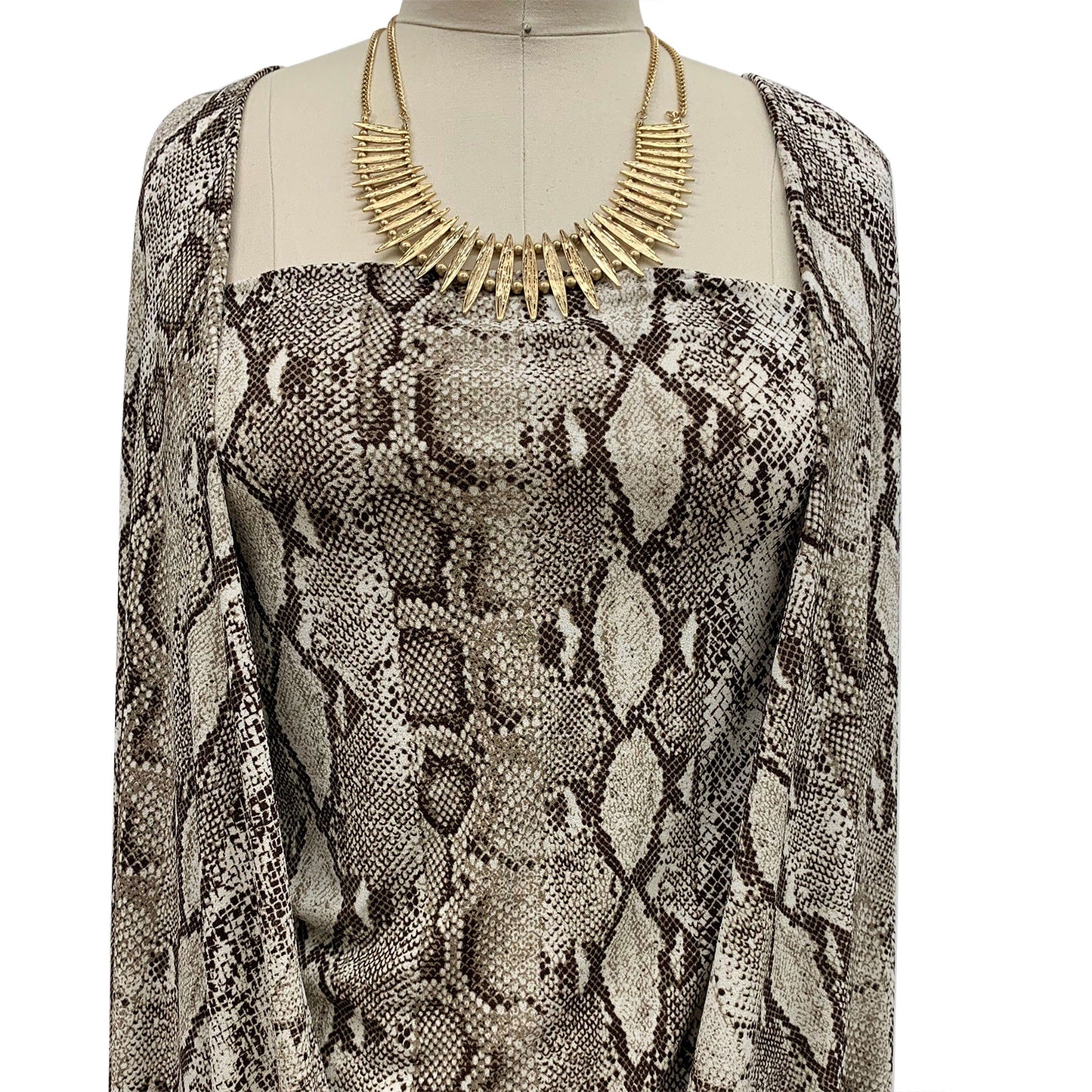 P-954-703-OFFWHITE-NEUTRAL - PRINTED TWIST CREPE 92% POLY 8% SPANDEX