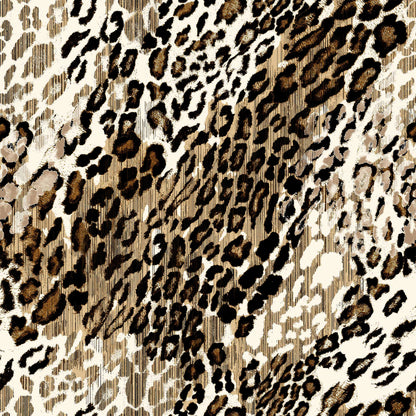 P-959-504-ECRU-GOLD - PRINTED WOOL DOBBY 100% POLYESTER
