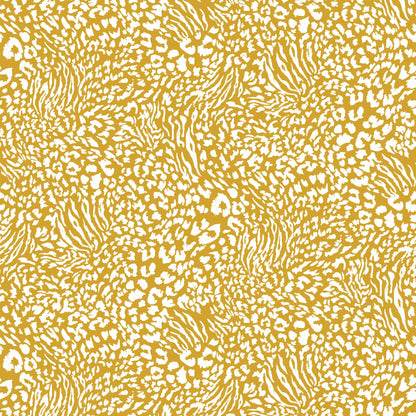 P-963-506-GOLDEN-MUSTARD-HEATHERGREY-PRINTED FRENCH TERRY 63%POLY  33%RAYON  4% SPANDEX