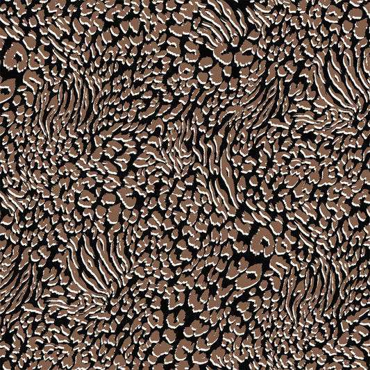 P-966-450-BLACK-TOFFEE - PRINTED ITY 96% POLY 4% SPANDEX