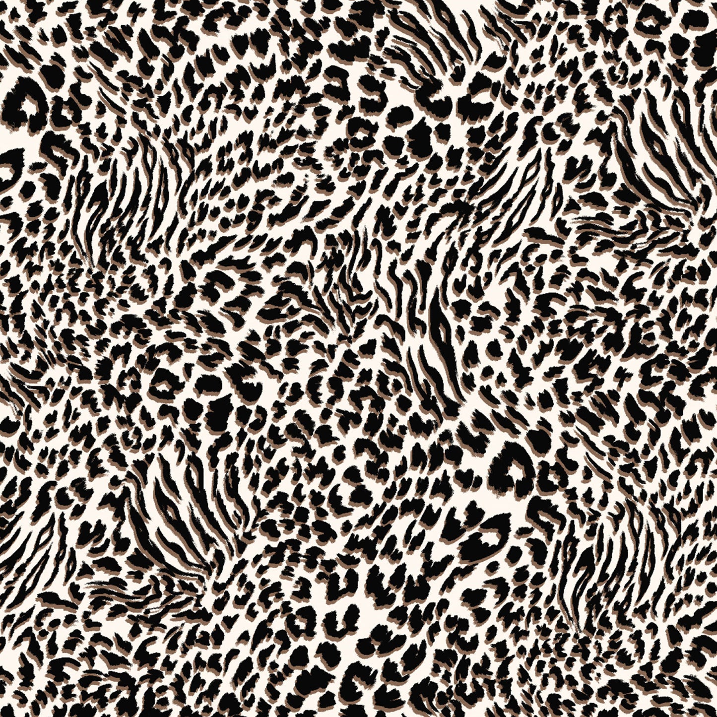 P-966-450-IVORY-BLACK - PRINTED ITY 96% POLY 4% SPANDEX