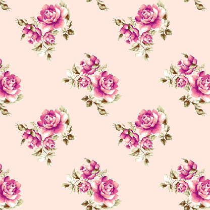 P-98-502-BLUSH-CORAL - PRINTED 100% POLY CHELSEA CHIFFON