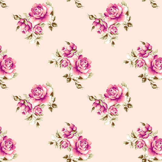 P-98-502-BLUSH-CORAL - PRINTED 100% POLY CHELSEA CHIFFON