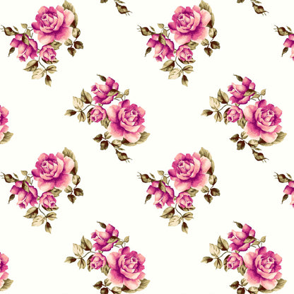 P-98-502-OFFWHITE-PEACH - PRINTED 100% POLY CHELSEA CHIFFON