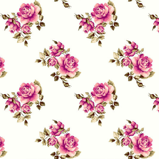 P-98-502-OFFWHITE-PEACH - PRINTED 100% POLY CHELSEA CHIFFON