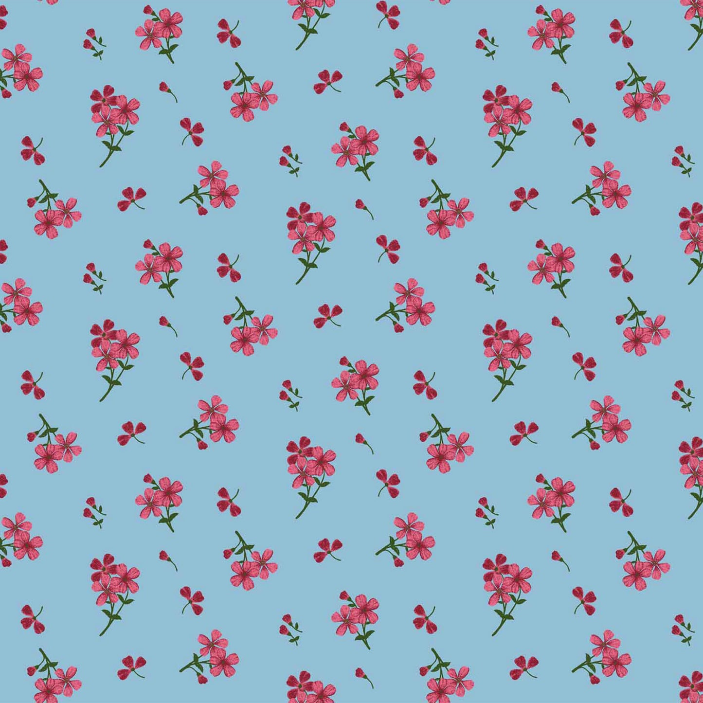 PD-10005-504-SKYBLUE-RED - PRINTED WOOL DOBBY 100% POLYESTER