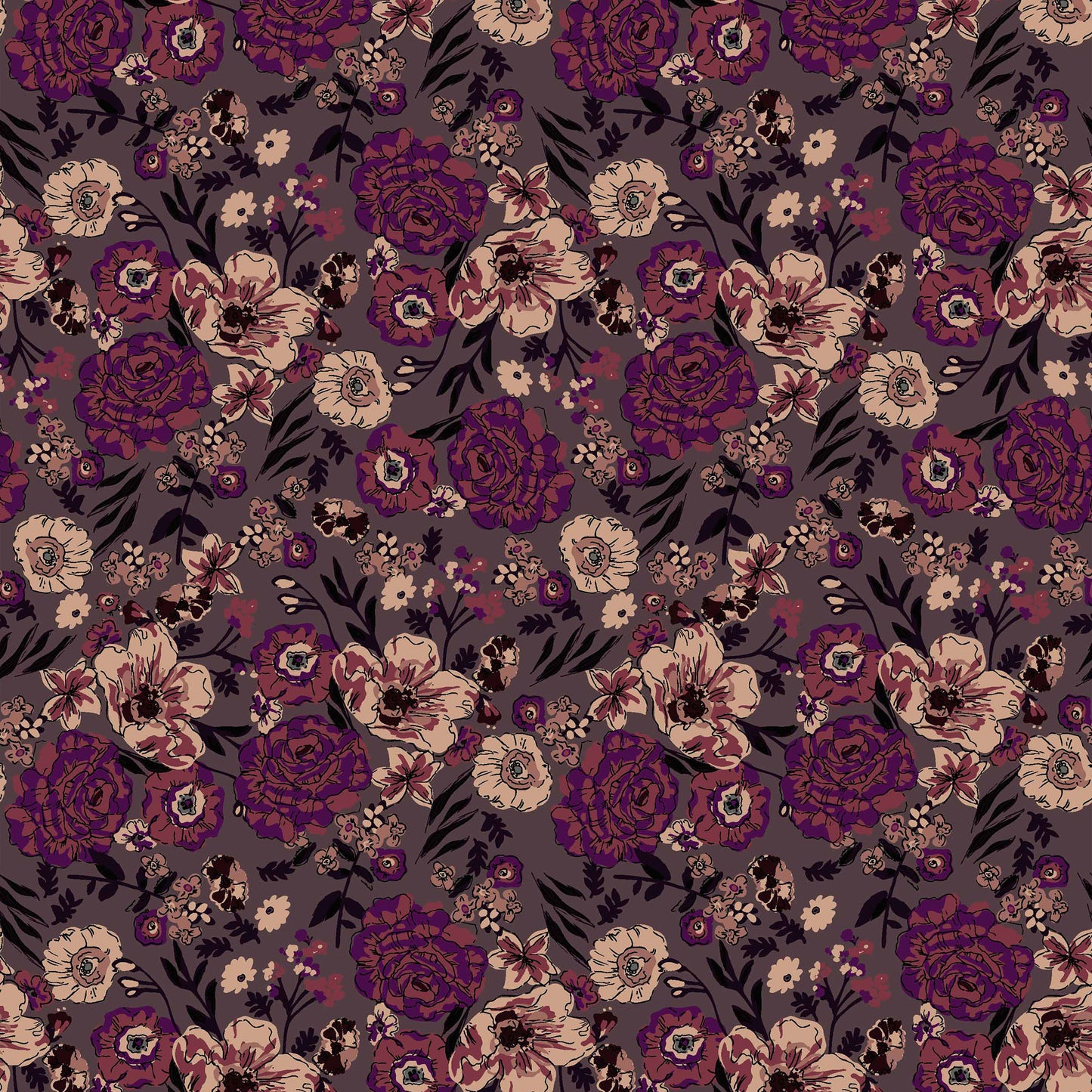 PD-10015-703-MAUVE-BLUSH - PRINTED TWIST CREPE 92% POLY 8% SPANDEX