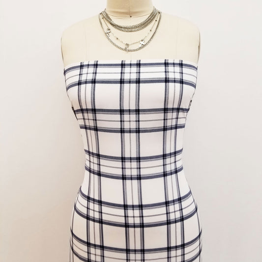 PD-242-D734-OFF-WHITE-NAVY - PRINT WOOL PEACH 100% POLYESTER