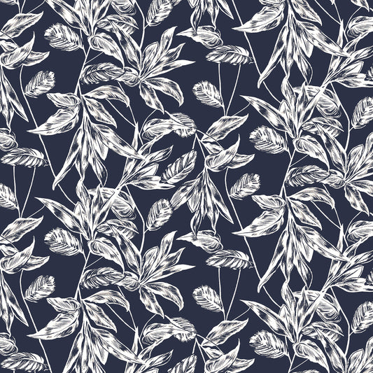 PD-2796-636-DENIM-CREAM - PRINTED CREPON 100% RAYON CREPON