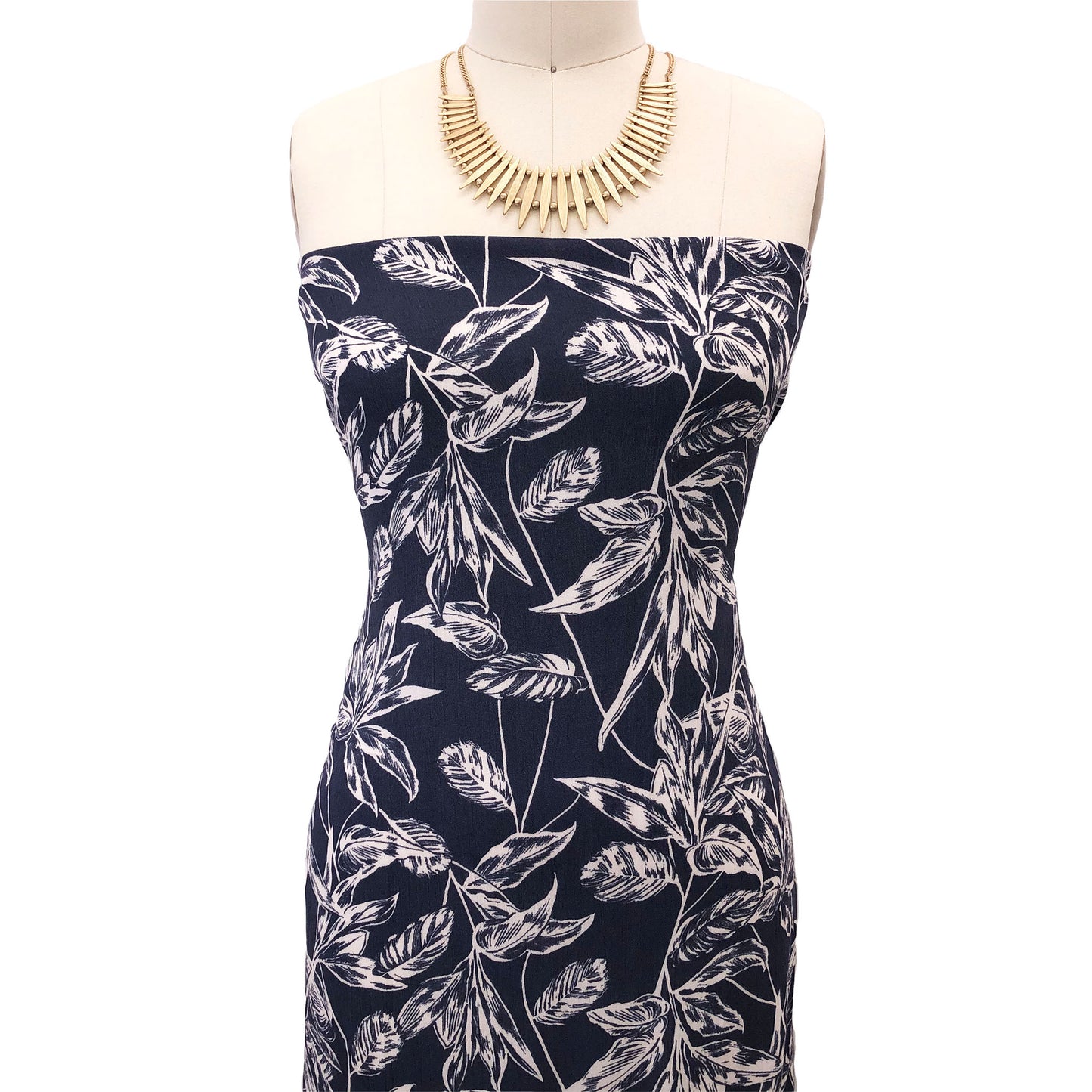 PD-2796-636-DENIM-CREAM - PRINTED CREPON 100% RAYON CREPON