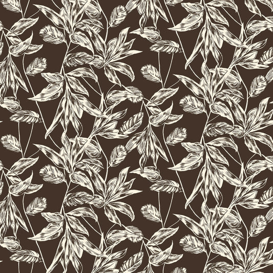 PD-2796-636-WALNUT-CREAM - PRINTED CREPON 100% RAYON CREPON