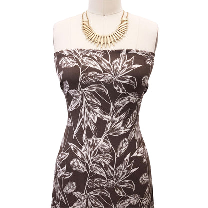 PD-2796-636-WALNUT-CREAM - PRINTED CREPON 100% RAYON CREPON