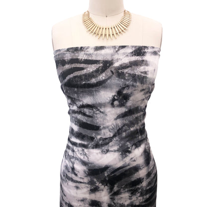 PD-3025-450-BLACK-CHARCOAL-GREY - PRINTED ITY 96% POLY 4% SPANDEX