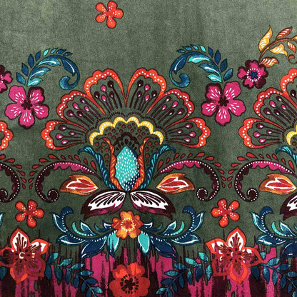 PD-459-730-ARMY-GREEN-FUCHSIA - PRINTED DTY 92% POLY 8% SPANDEX NON BRUSH