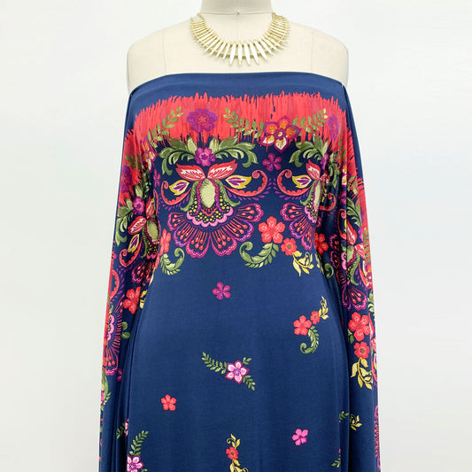 PD-459-730-NAVY-RED - PRINTED DTY 92% POLY 8% SPANDEX NON BRUSH