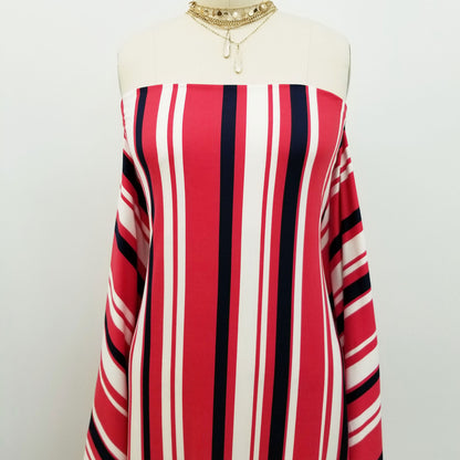 PD-628-668-RED-NAVY - PRINTED DTY 92% POLY 8% SPANDEX DTY DOUBLE SIDED BRUSH