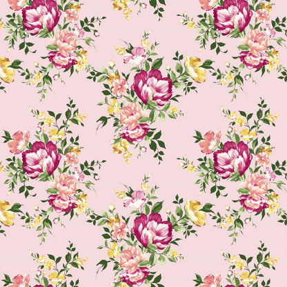 PD-632-586-BABY-PINK-PEACH - PRINTED CREPE CHIFFON 97% POLY 3% SPANDEX