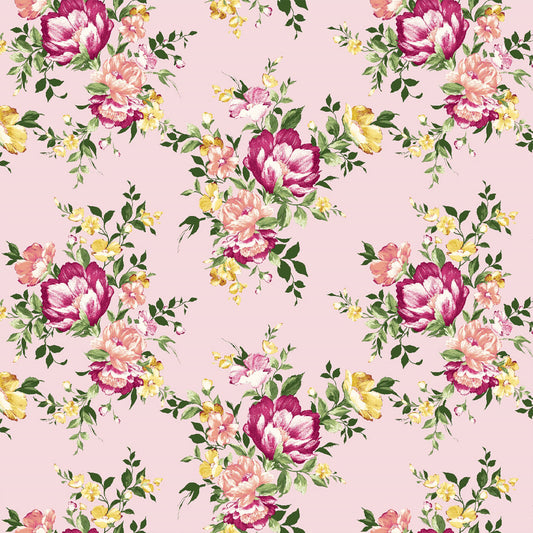 PD-632-586-BABY-PINK-PEACH - PRINTED CREPE CHIFFON 97% POLY 3% SPANDEX