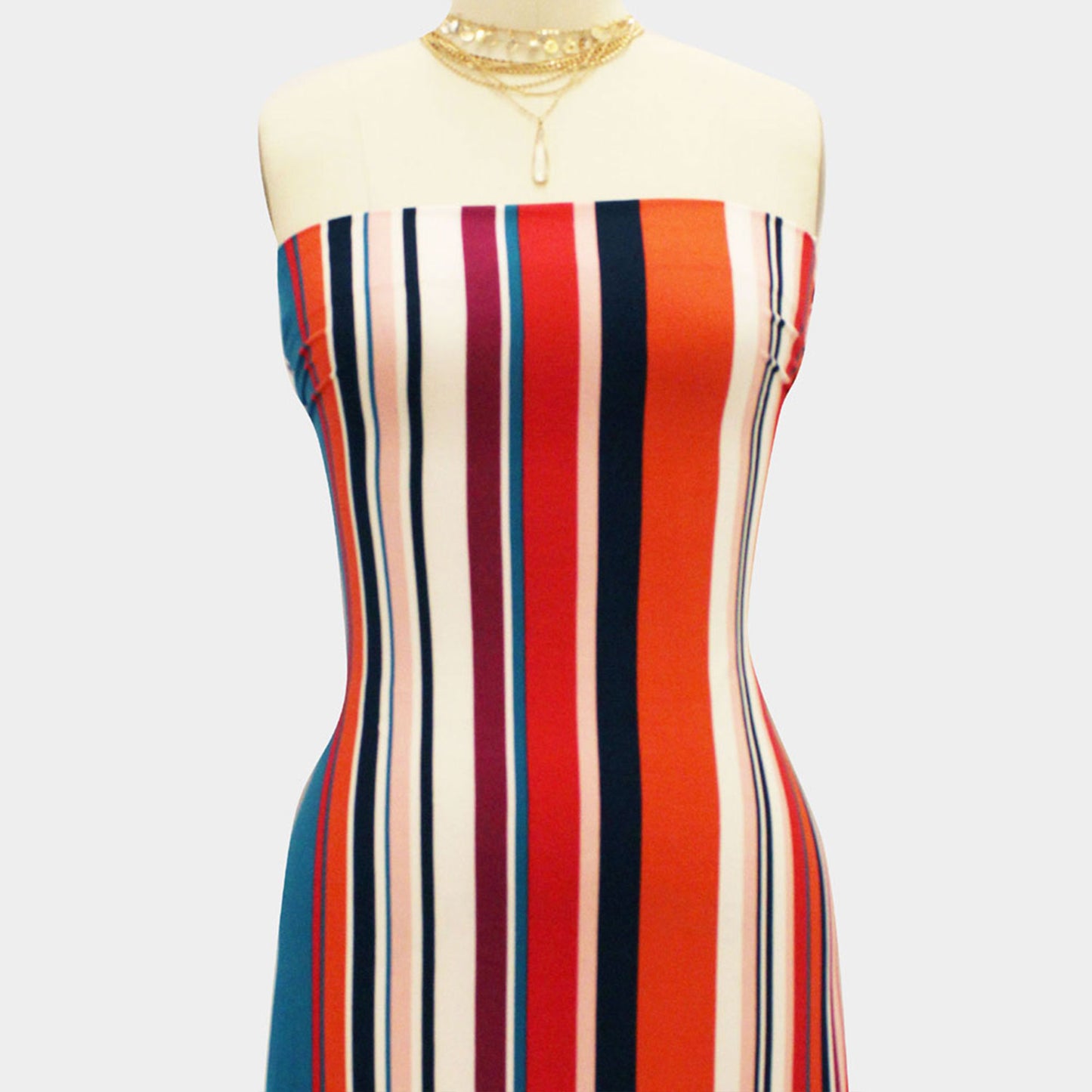 PD-651-668-NAVY-TURQUOISE - PRINTED DTY 92% POLY 8% SPANDEX DTY DOUBLE SIDED BRUSH