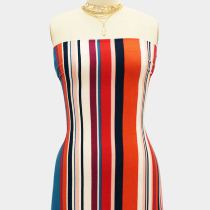 PD-651-668-NAVY-TURQUOISE - PRINTED DTY 92% POLY 8% SPANDEX DTY DOUBLE SIDED BRUSH