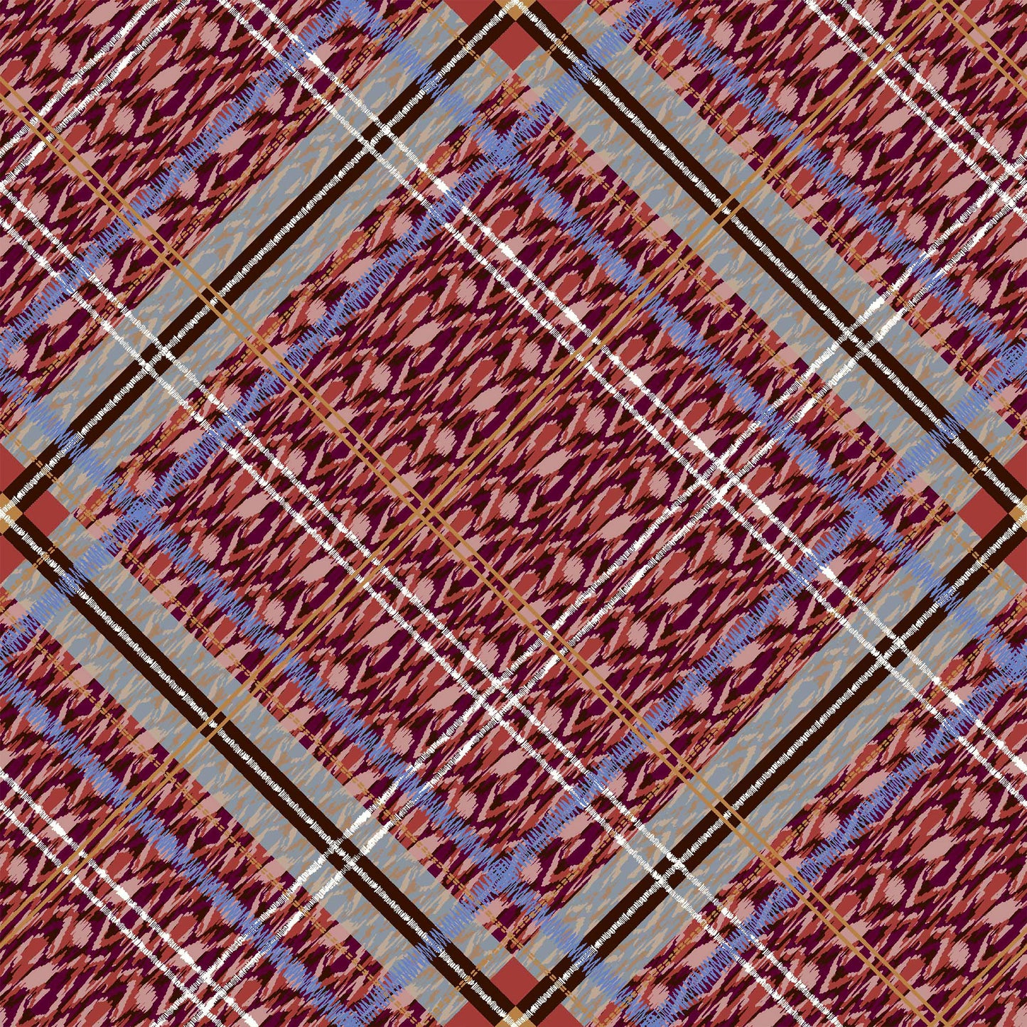 PD-681-586-CHOCOLATE-TOMATO - PRINTED CREPE CHIFFON 97% POLY 3% SPANDEX