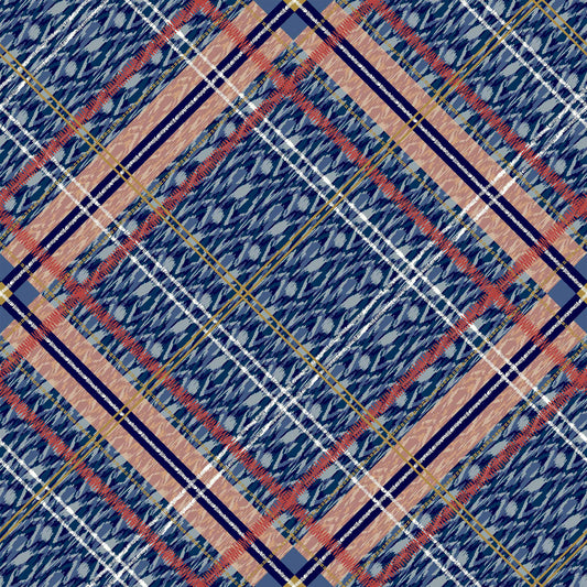 PD-681-586-NAVY-BLUE - PRINTED CREPE CHIFFON 97% POLY 3% SPANDEX