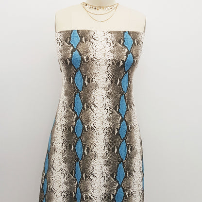 PD-726-668-BROWN-BLUE - PRINTED DTY 92% POLY 8% SPANDEX DTY DOUBLE SIDED BRUSH