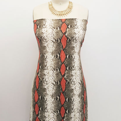 PD-726-668-BROWN-TERRACOTTA - PRINTED DTY 92% POLY 8% SPANDEX DTY DOUBLE SIDED BRUSH