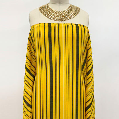 PD-733-734-GOLDEN-MUSTARD-NAVY - PRINT WOOL PEACH 100% POLYESTER