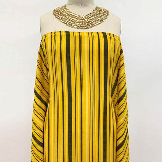 PD-733-734-GOLDEN-MUSTARD-NAVY - PRINT WOOL PEACH 100% POLYESTER