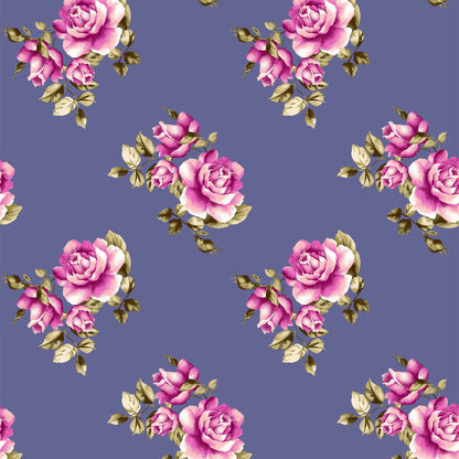 PD-79-734-DENIM-PINK - PRINT WOOL PEACH 100% POLYESTER